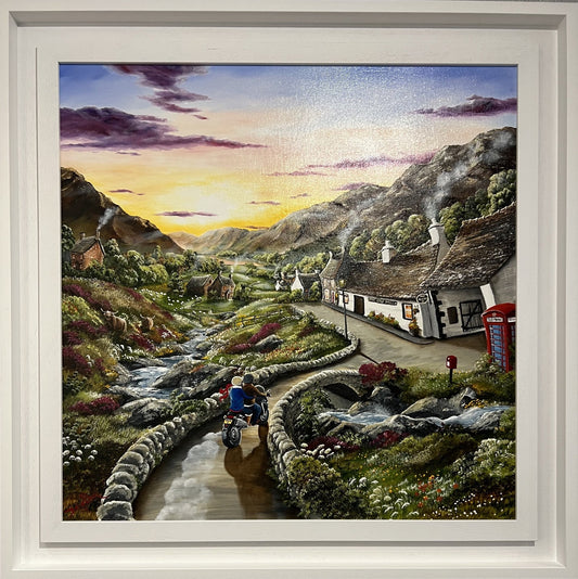 Caroline Deighton Wheels Still Keep On Turning Original - The Acorn Gallery, Pocklington