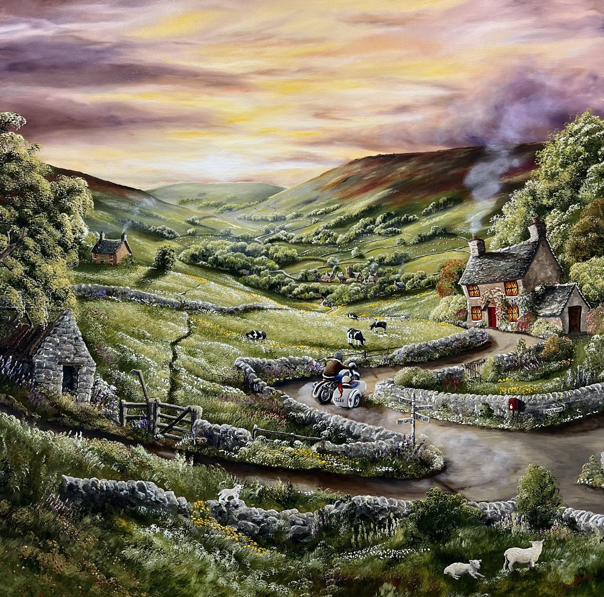 Caroline Deighton The Escape Artist Original available from The Acorn Gallery, Pocklington