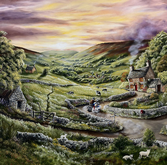 Caroline Deighton The Escape Artist Original available from The Acorn Gallery, Pocklington