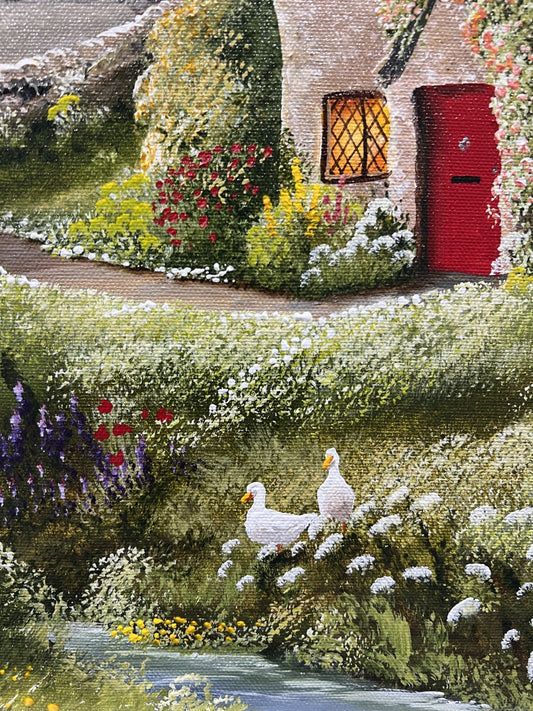 Caroline Deighton The Hills Of Home Original available from The Acorn Gallery, Pocklington