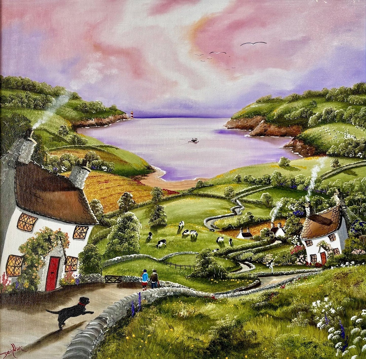 Caroline Deighton A Playful Day Out Original - The Acorn Gallery, Pocklington