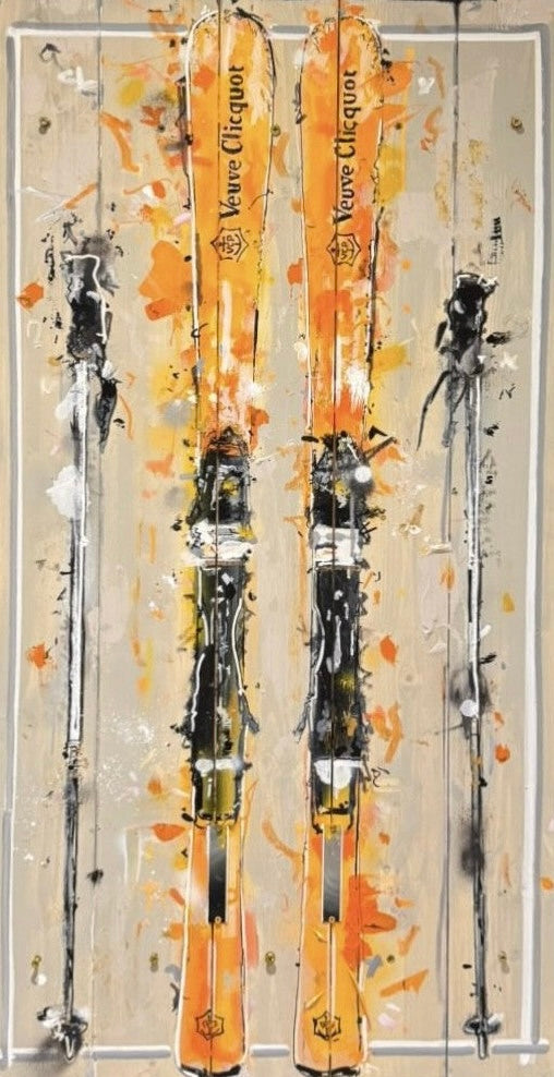 Mark Stubbs Champagne Run Original - The Acorn Gallery, Pocklington