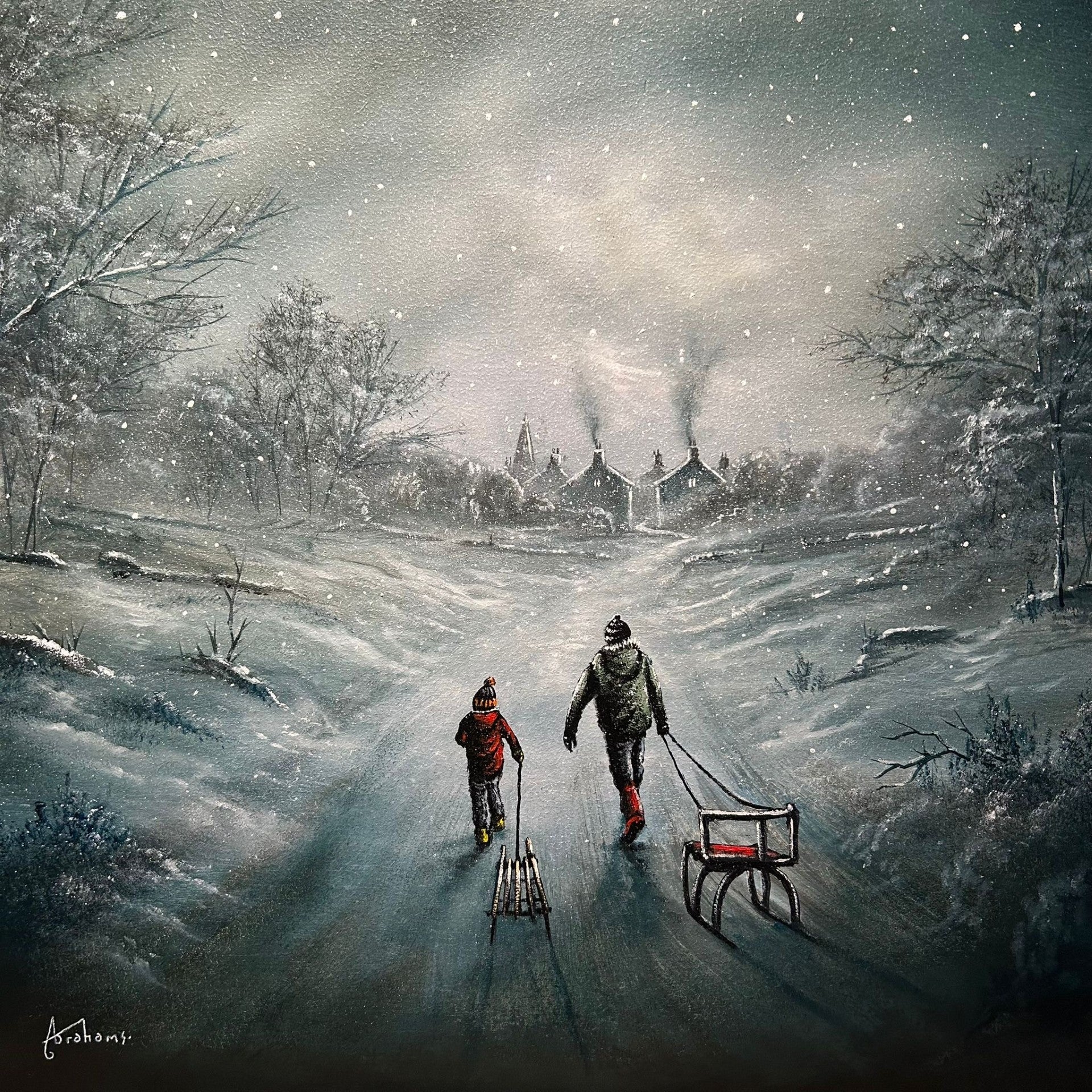 Danny Abrahams A Moment Frozen In Time Original - The Acorn Gallery, Pocklington