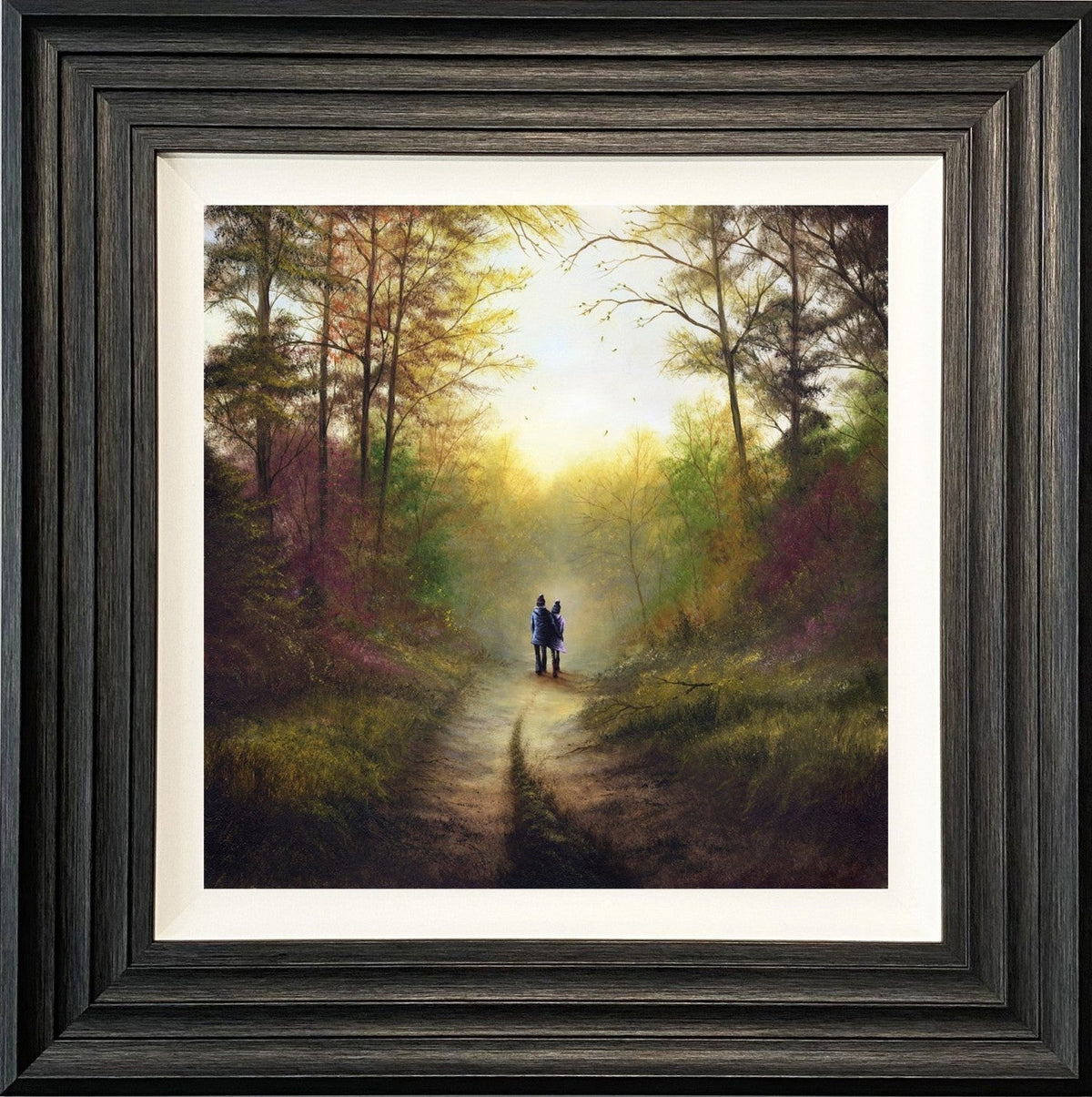 Danny Abrahams Cosy Hearts And Falling Leaves Limited Edition Print available from The Acorn Gallery, Pocklington