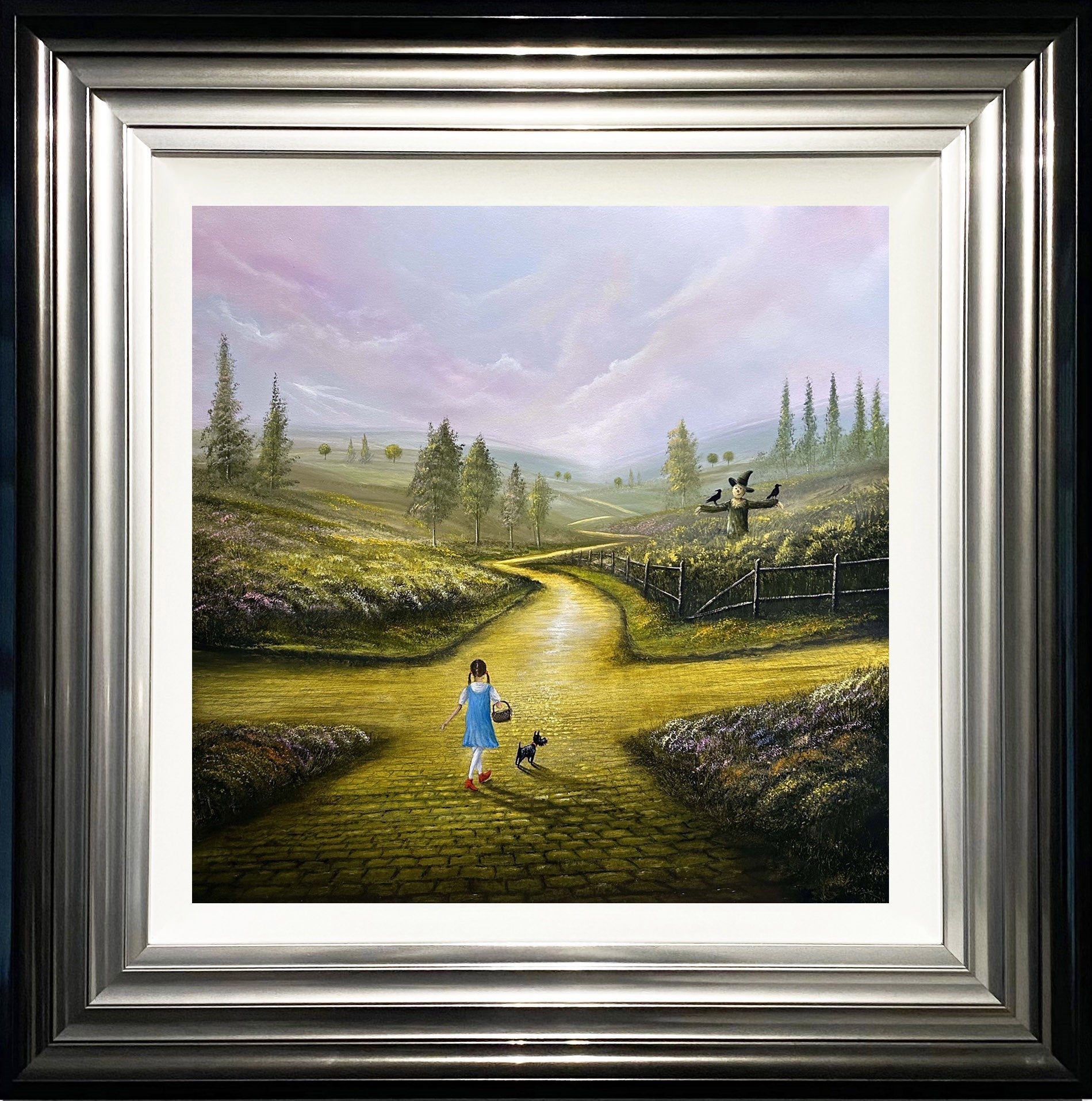 Follow the Yellow Brick Road Framed Print by Danny Abrahams. Available from The Acorn Gallery in Pocklington. Visit us or shop online. UK Delivery. Call 01759 307652. 
