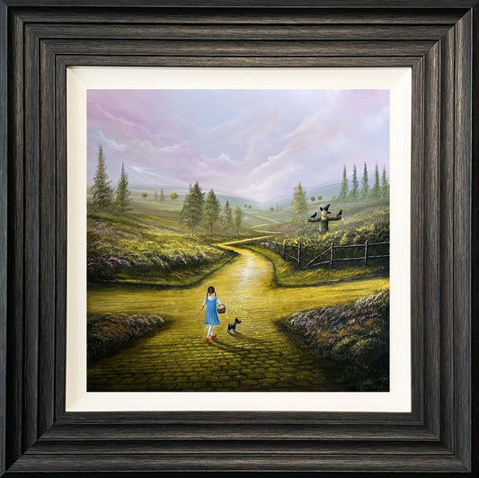 Follow the Yellow Brick Road Framed Print by Danny Abrahams. Available from The Acorn Gallery in Pocklington. Visit us or shop online. UK Delivery. Call 01759 307652. 