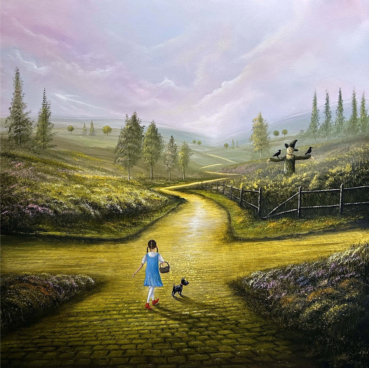 Follow the Yellow Brick Road Framed Print by Danny Abrahams. Available from The Acorn Gallery in Pocklington. Visit us or shop online. UK Delivery. Call 01759 307652. 