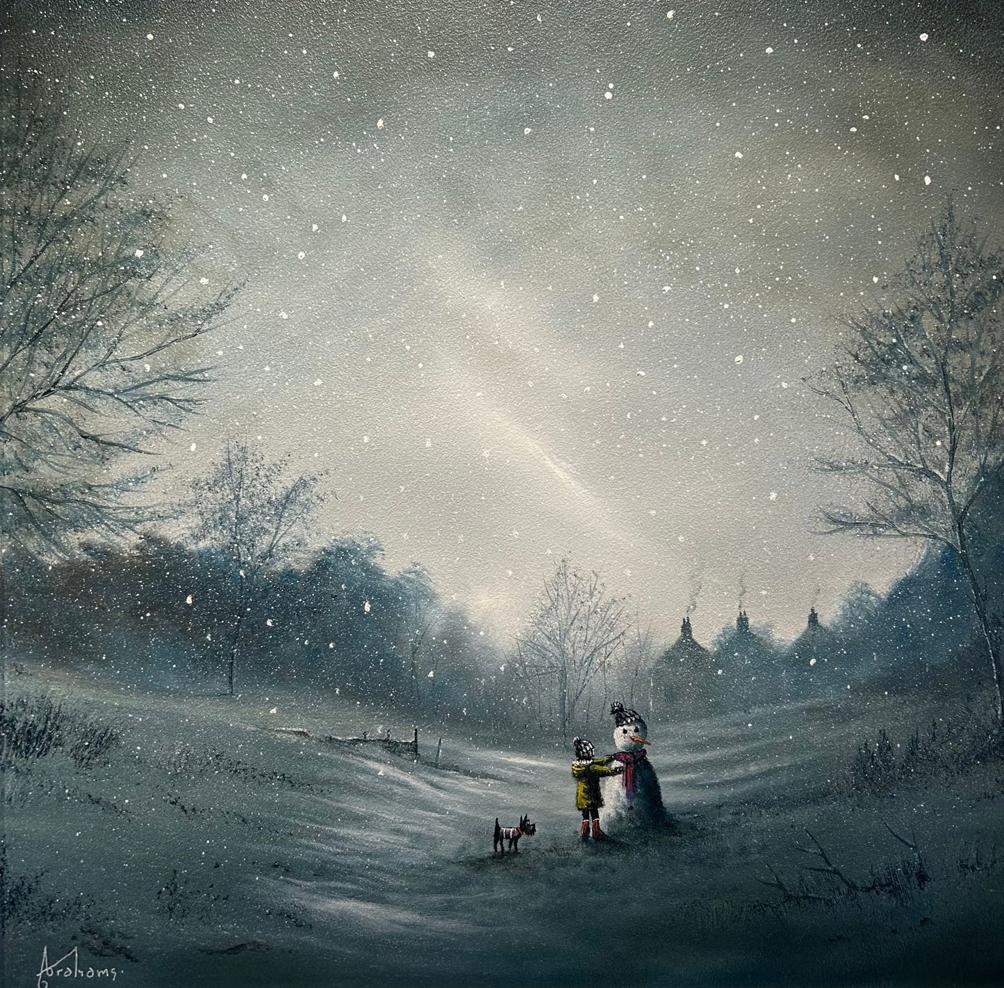 Danny Abrahams Friends Come In All Shapes And Sizes Original - The Acorn Gallery, Pocklington