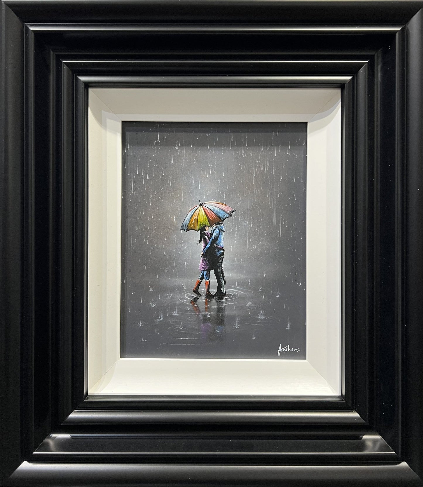 Danny Abrahams Its Only Rain Original - The Acorn Gallery, Pocklington