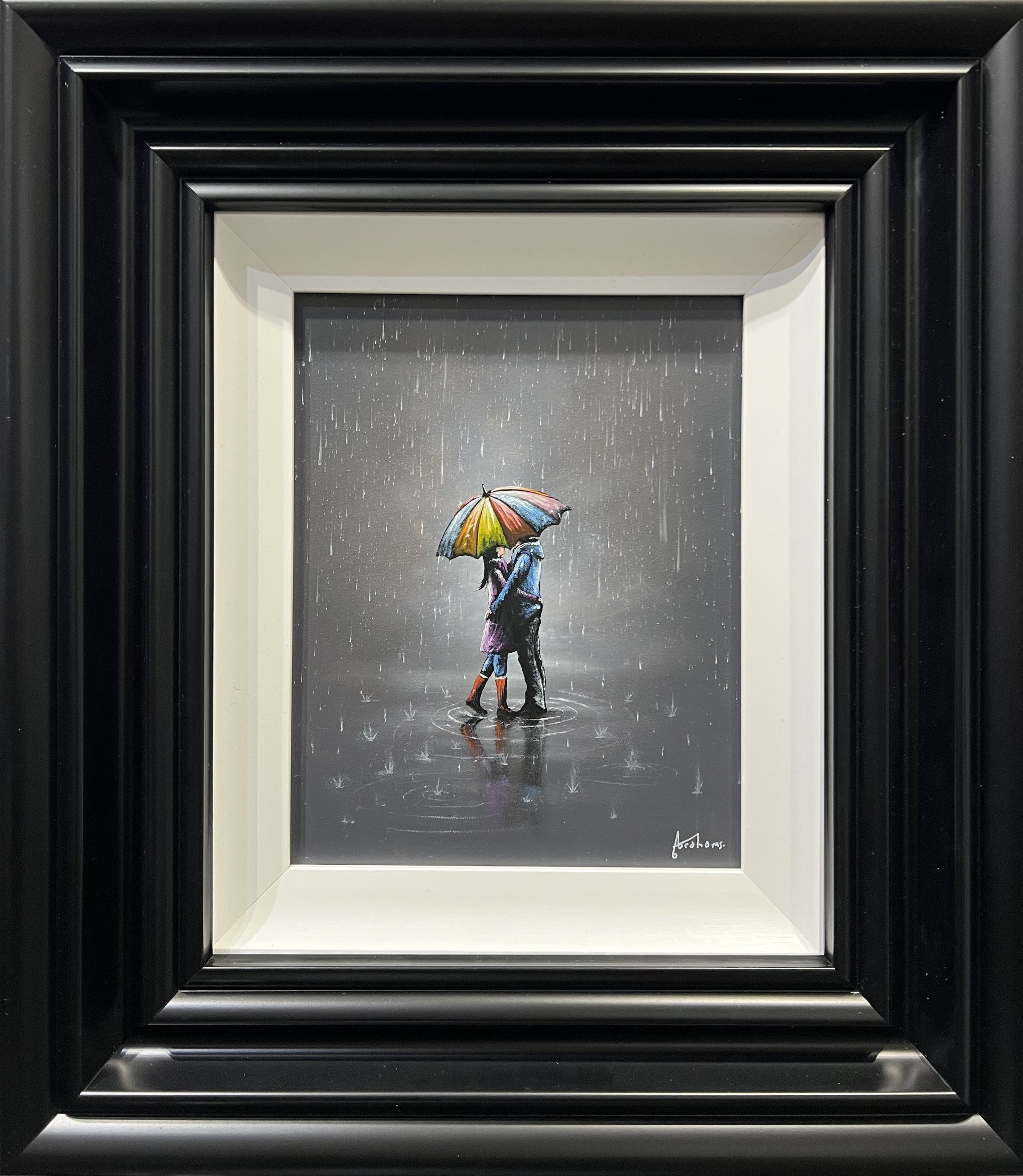 Danny Abrahams Its Only Rain Original - The Acorn Gallery, Pocklington