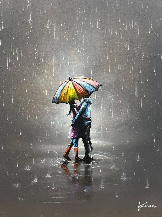 Danny Abrahams Its Only Rain Original - The Acorn Gallery, Pocklington