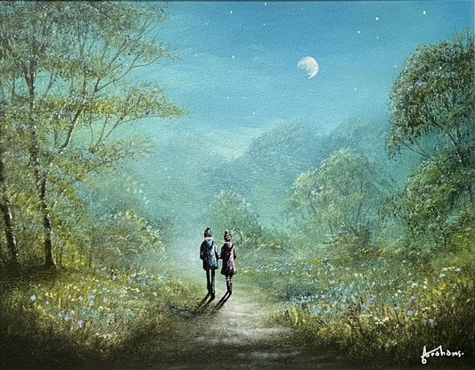 Danny Abrahams Moonlight Tranquility Original available from The Acorn Gallery, Pocklington