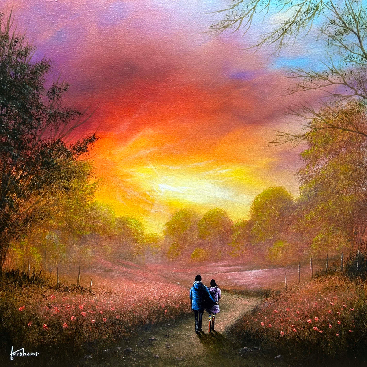 Danny Abrahams Quiet Moment Original Painting available from The Acorn Gallery, Pocklington