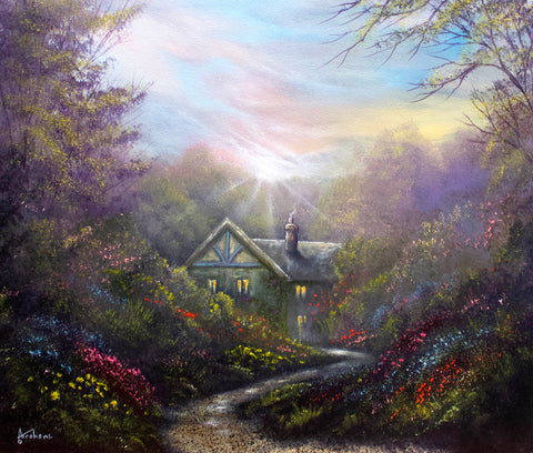 Rose Cottage ORIGINAL by Danny Abrahams *NEW*