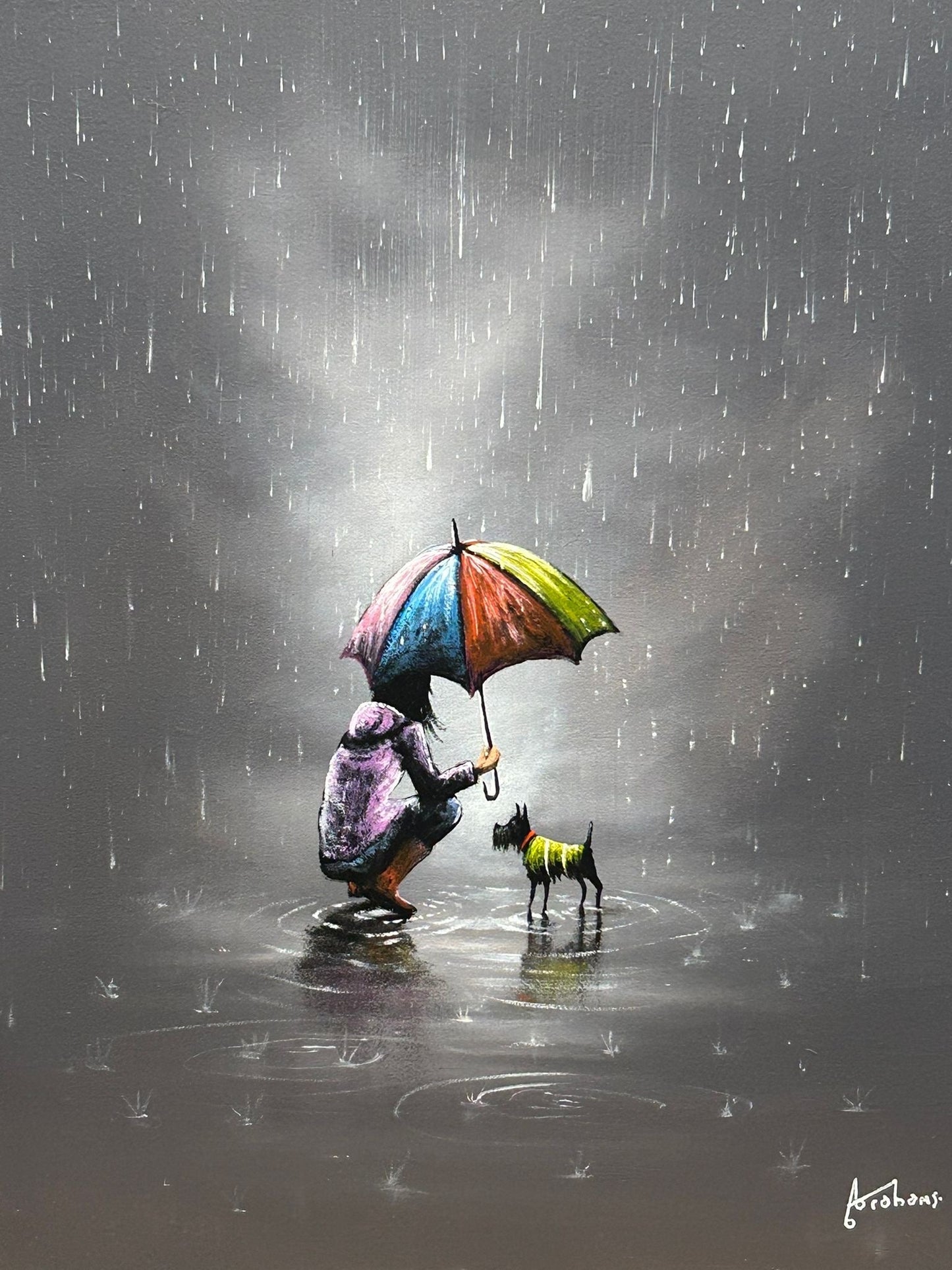 Danny Abrahams Shelter Is Better When Shared Original - The Acorn Gallery, Pocklington