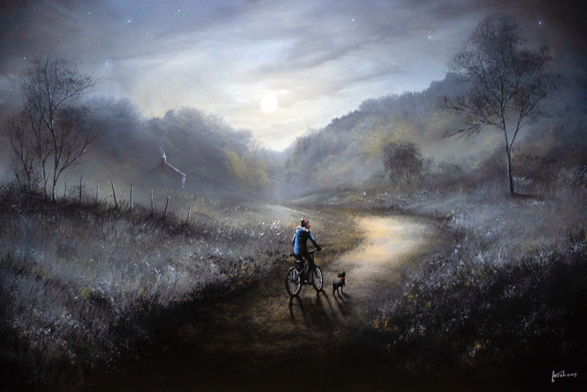 Danny Abrahams The Last Stretch Home Original - The Acorn Gallery, Pocklington