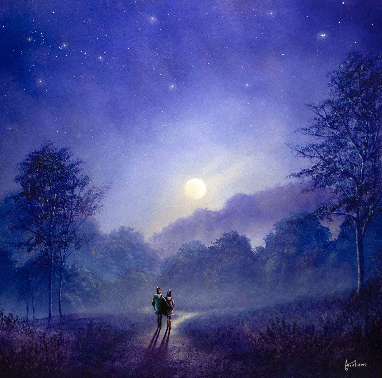 Danny Abrahams Together Under The Stars Original - The Acorn Gallery, Pocklington