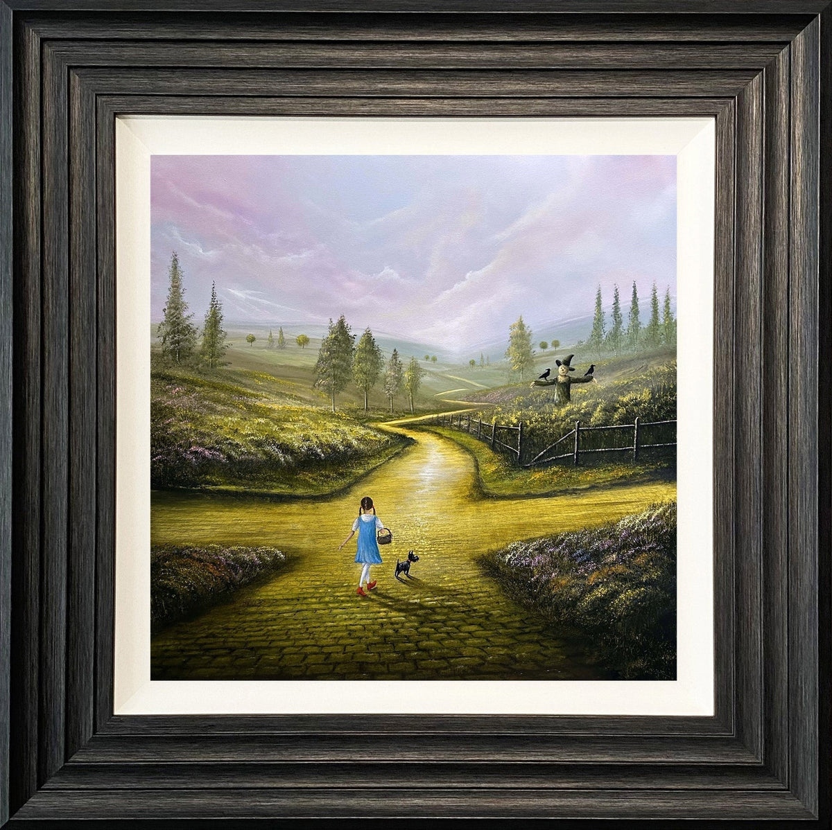 Follow the Yellow Brick Road Framed Print by Danny Abrahams. Available from The Acorn Gallery in Pocklington. Visit us or shop online. UK Delivery. Call 01759 307652. 