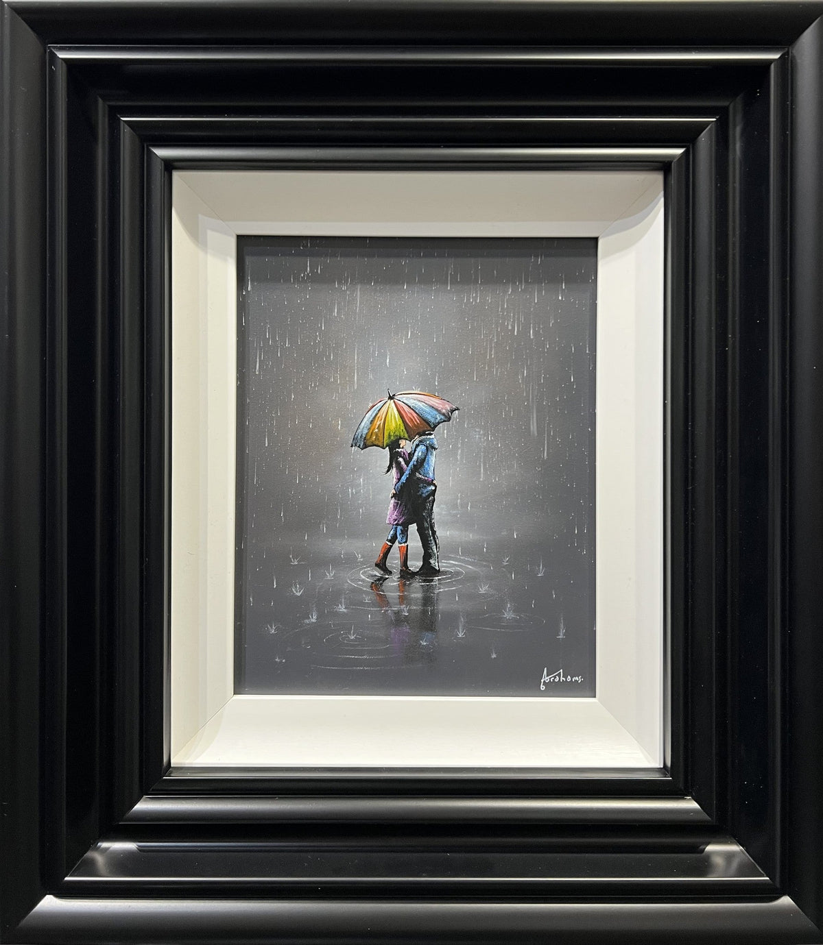 Danny Abrahams Its Only Rain Original - The Acorn Gallery, Pocklington