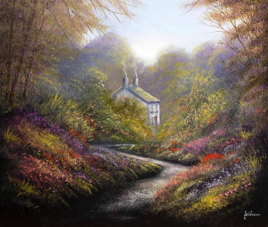 Danny Abrahams Lavender Lane Original - The Acorn Gallery Pocklington 