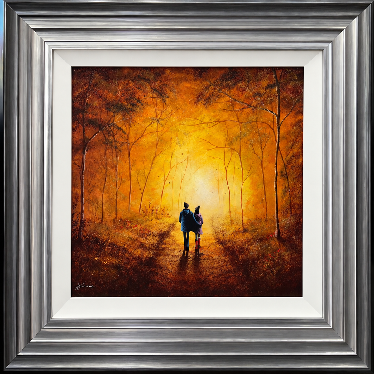Danny Abrahams Sharing The Golden Moments Original Painting available from The Acorn Gallery, Pocklington