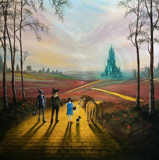 Tales From the Emerald City Framed Print by Danny Abrahams. Available from The Acorn Gallery in Pocklington. Visit us or shop online. UK Delivery. Call 01759 307652. 