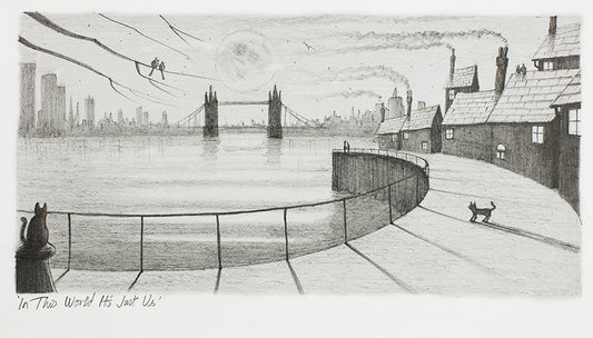 Derrick Fielding In This World It's Just Us ORIGINAL Sketch - The Acorn Gallery, Pocklington