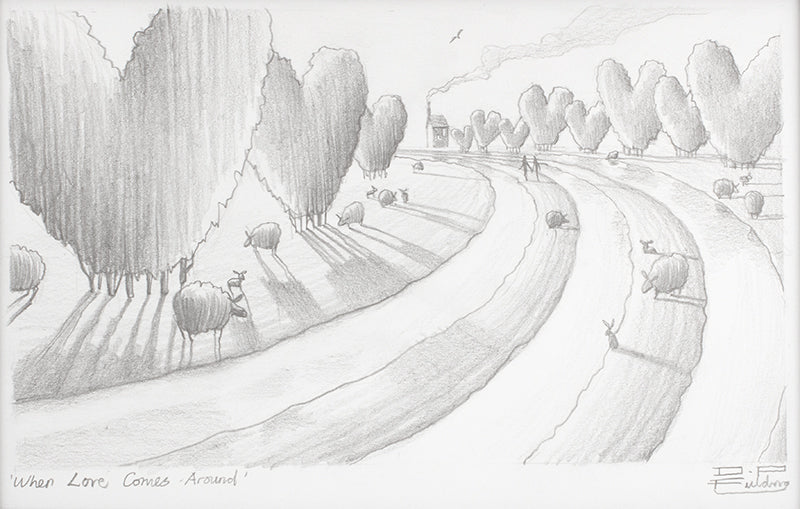Derrick Fielding When Love Comes Around Original Sketch - The Acorn Gallery, Pocklington