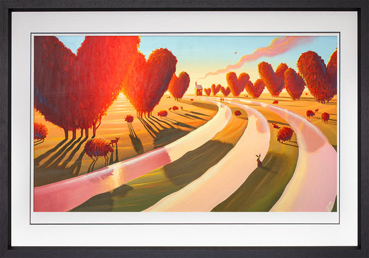 Derrick Fielding When Love Comes Around Paper Print Framed in Black - The Acorn Gallery, Pocklington