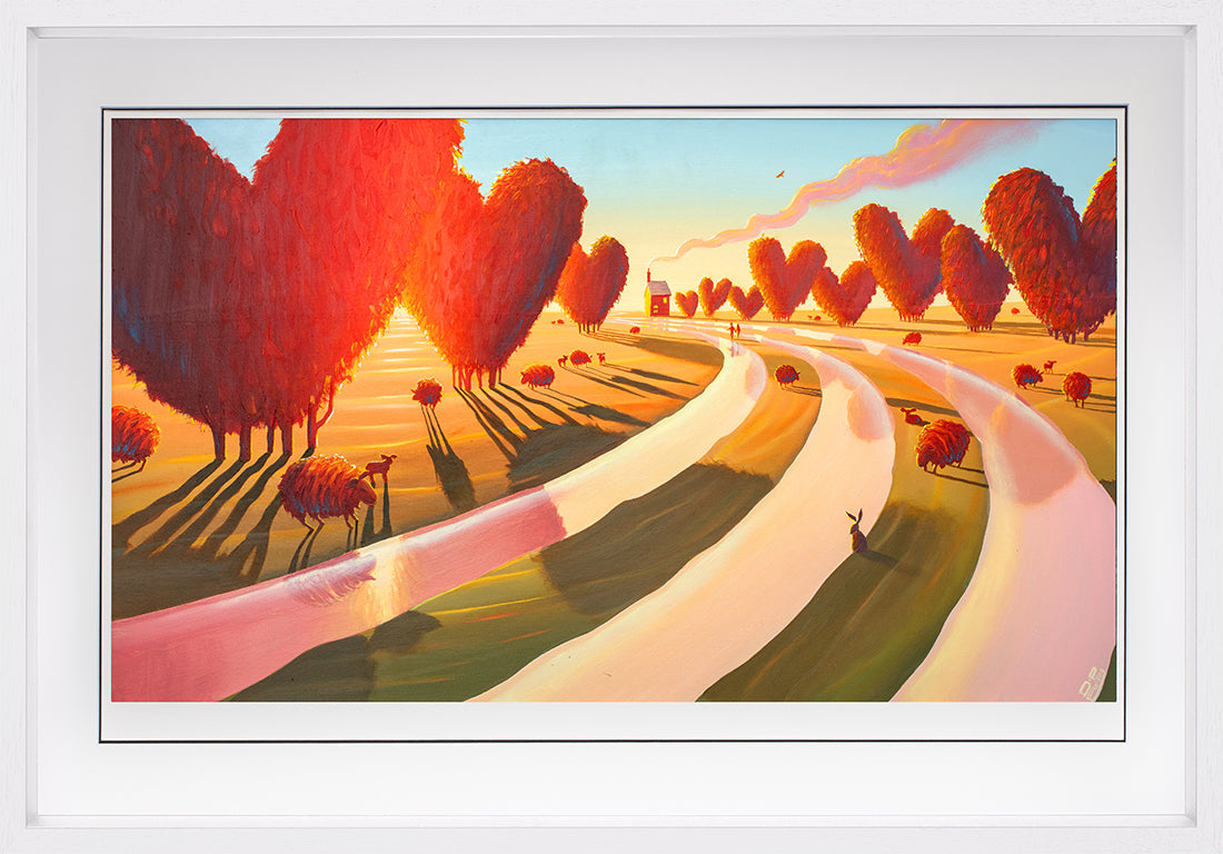 Derrick Fielding When Love Comes Around Paper Print Framed in White - The Acorn Gallery, Pocklington