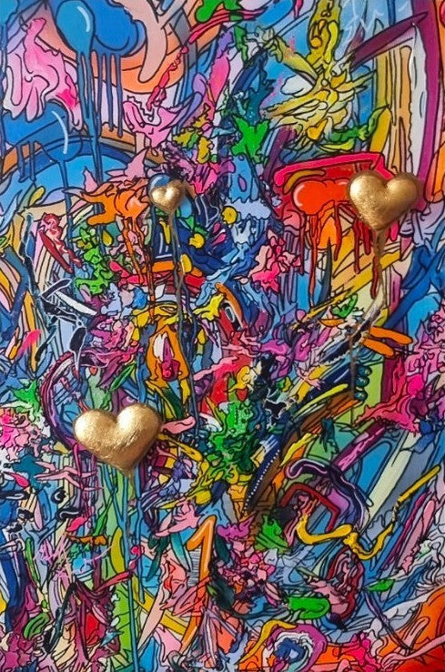 David Kirkman Love To Party Original - The Acorn Gallery, Pocklington