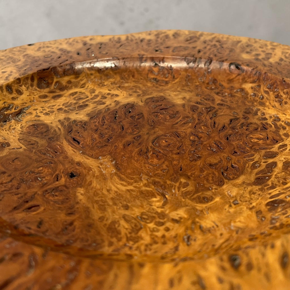 Davenport's Handmade Red Mallee Wide Shallow Bowl Original available from The Acorn Gallery, Pocklington