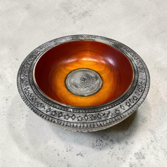Davenport's Handmade Viking Sunset Bowl Original available from The Acorn Gallery, Pocklington