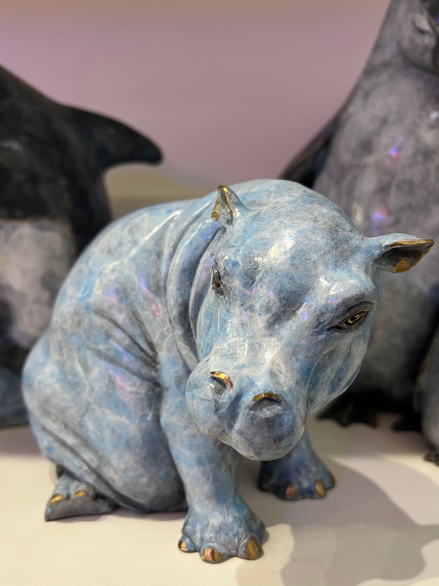 Penelope Mini Hippo Sculpture by Roxy Winterburn