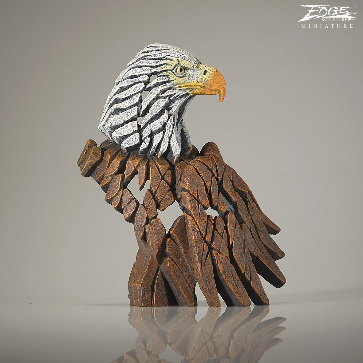Edge Sculpture Bald Eagle Miniature  - The Acorn Gallery, Pocklington