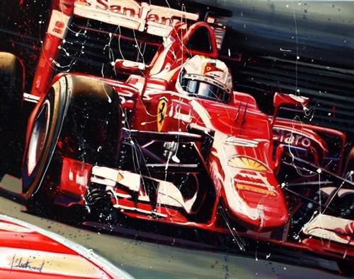 Fleetwood Vettel Hand Embellished Canvas - The Acorn Gallery, Pocklington