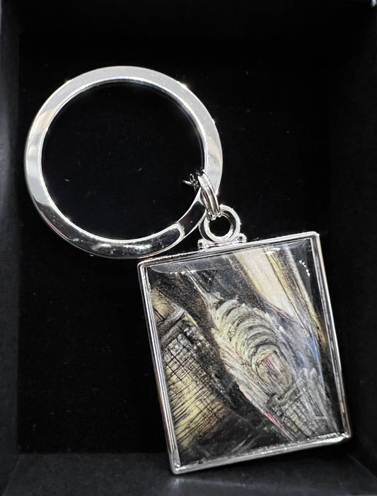 Chrysler Building New York keyring by artist Paul Kenton. Available at The Acorn Gallery in Pocklington. Call 01759 307652.