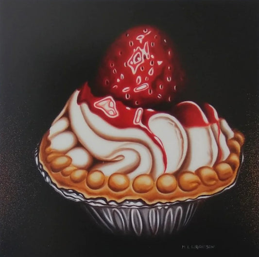Marie Louise Wrightson Strawberry Tart Limited Ed Print - The Acorn Gallery, Pocklington