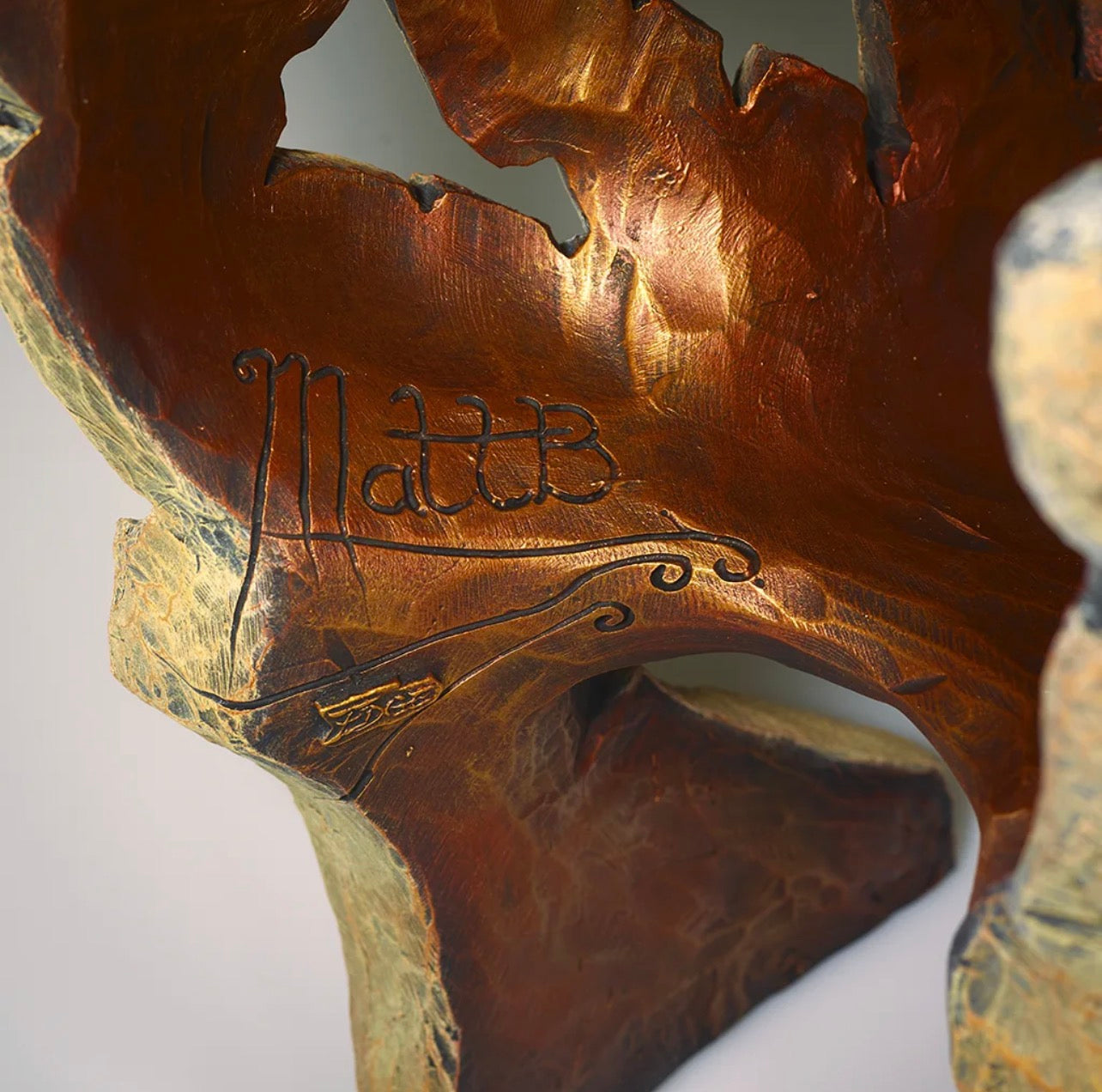 Matt Buckley Signature on EDGE Sculpture Yuna the Lioness EDB35 - The Acorn Gallery, Pocklington 