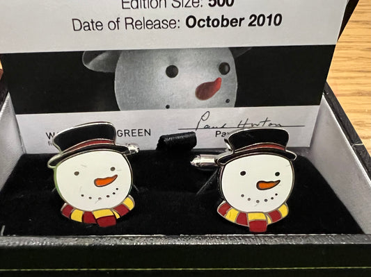 Man Of Snow Cufflinks by Paul Horton. Available at The Acorn Gallery in Pocklington. Call 01759 307652