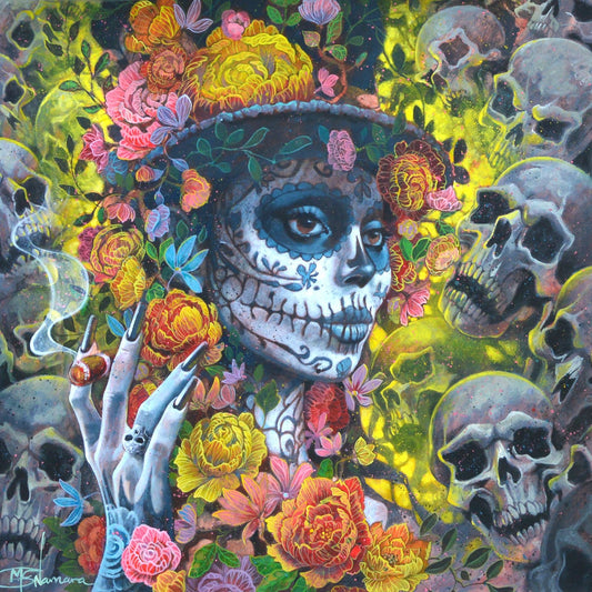 The Keeper Of Souls (Day Of The Dead) ORIGINAL by Gary McNamara NEW
