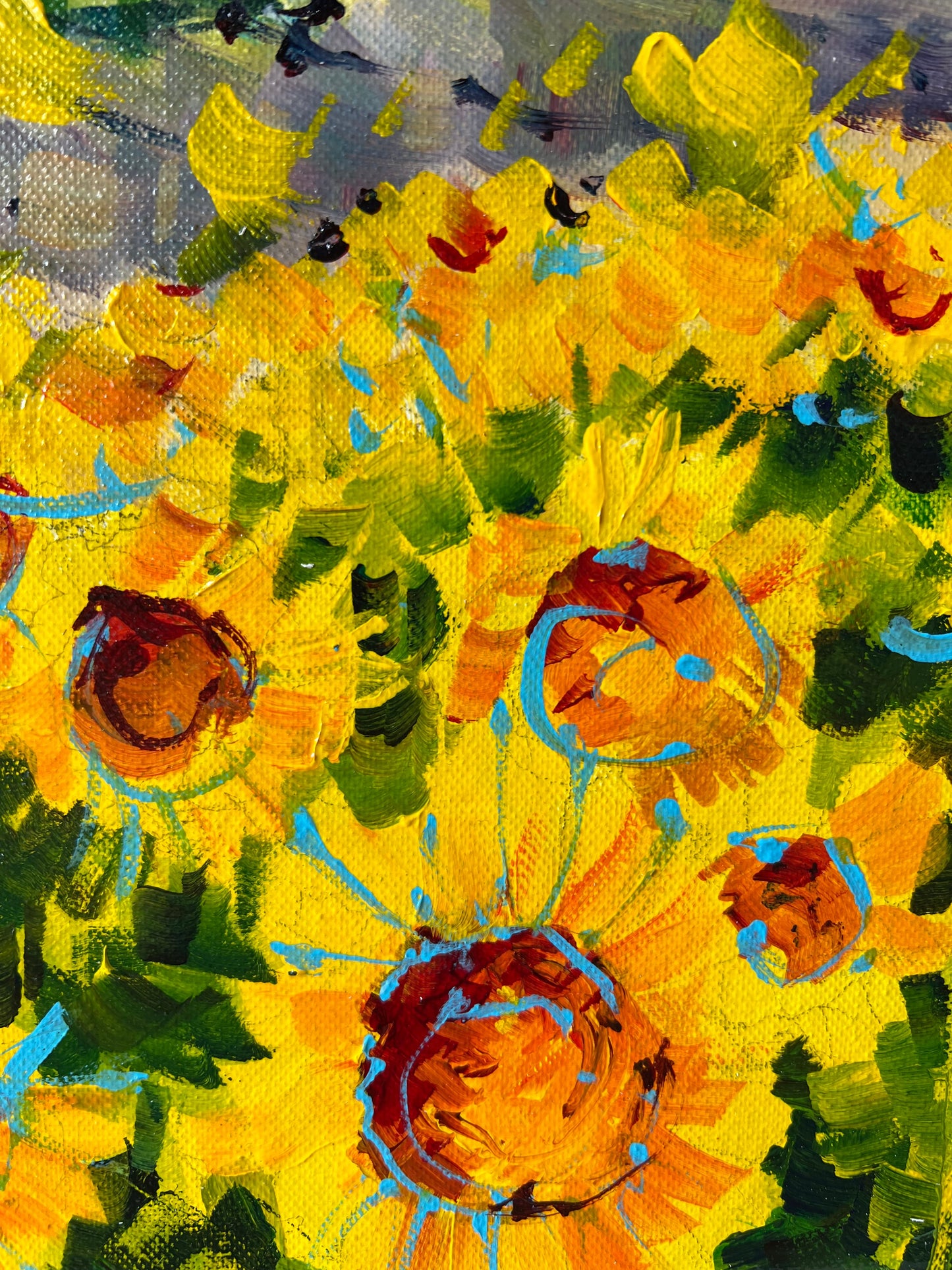 Gary Sams Tuscany Sunshine Sunflowers ORIGINAL - The Acorn Gallery, Pocklington