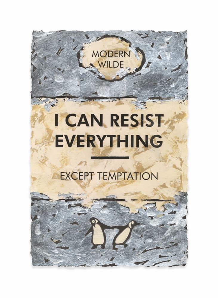 Hue Folk I Can Resist Everything Silver Leaf - The Acorn Gallery, Pocklington