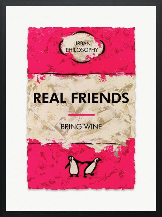 Hue Folk Real Friends Paper Print available from The Acorn Gallery, Pocklington