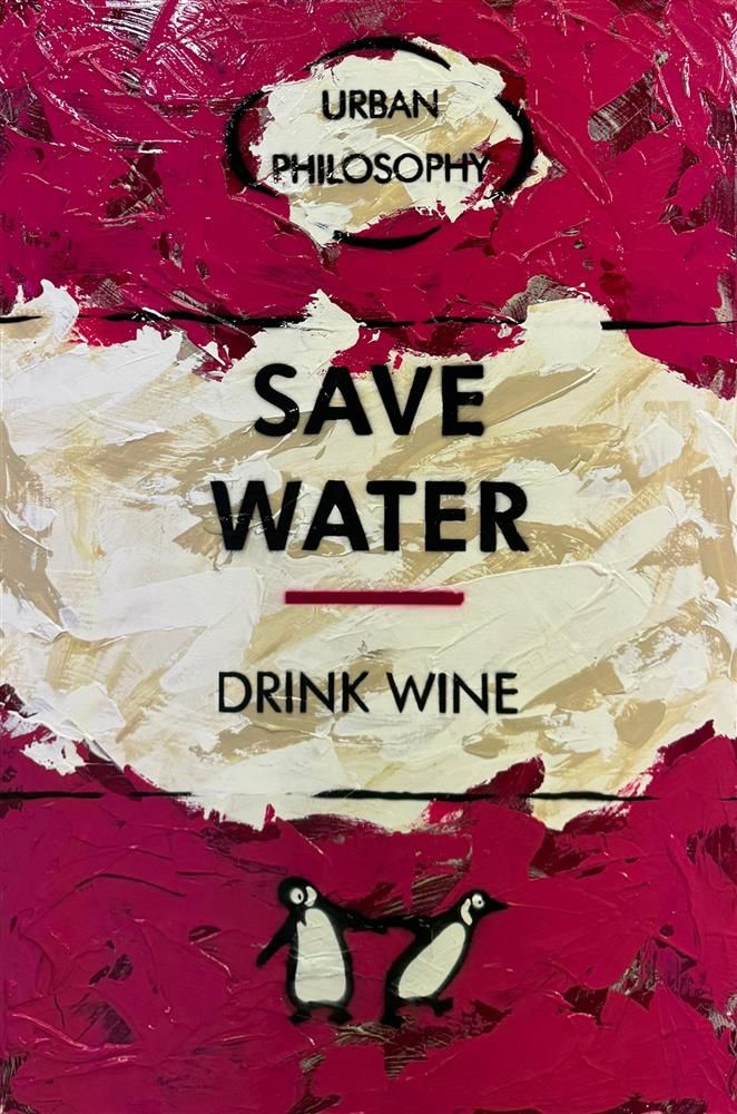 Hue Folk Save Water Original - The Acorn Gallery, Pocklington