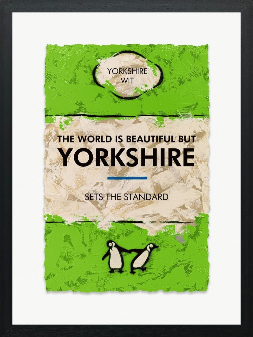 Hue Folk Yorkshire Sets The Standard Paper Print available Exclusively from The Acorn Gallery, Pocklington