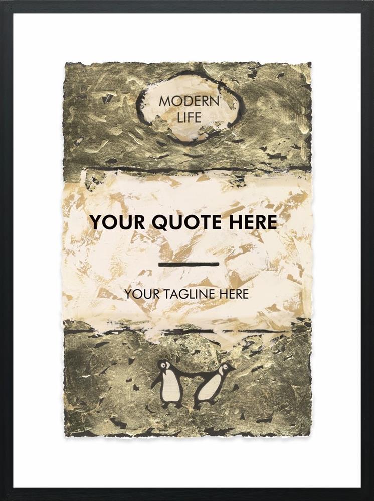 Hue Folk Write Your Own Story Metallic Leaf Framed - The Acorn Gallery, Pocklington