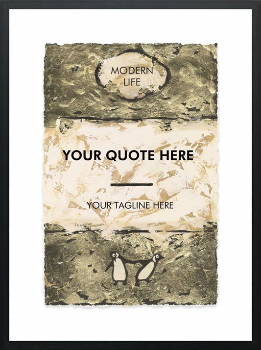 Hue Folk Write Your Own Story Metallic Leaf Framed - The Acorn Gallery, Pocklington