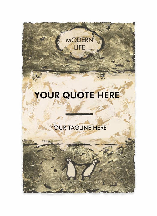 Hue Folk Write Your Own Story Metallic Leaf - The Acorn Gallery, Pocklington