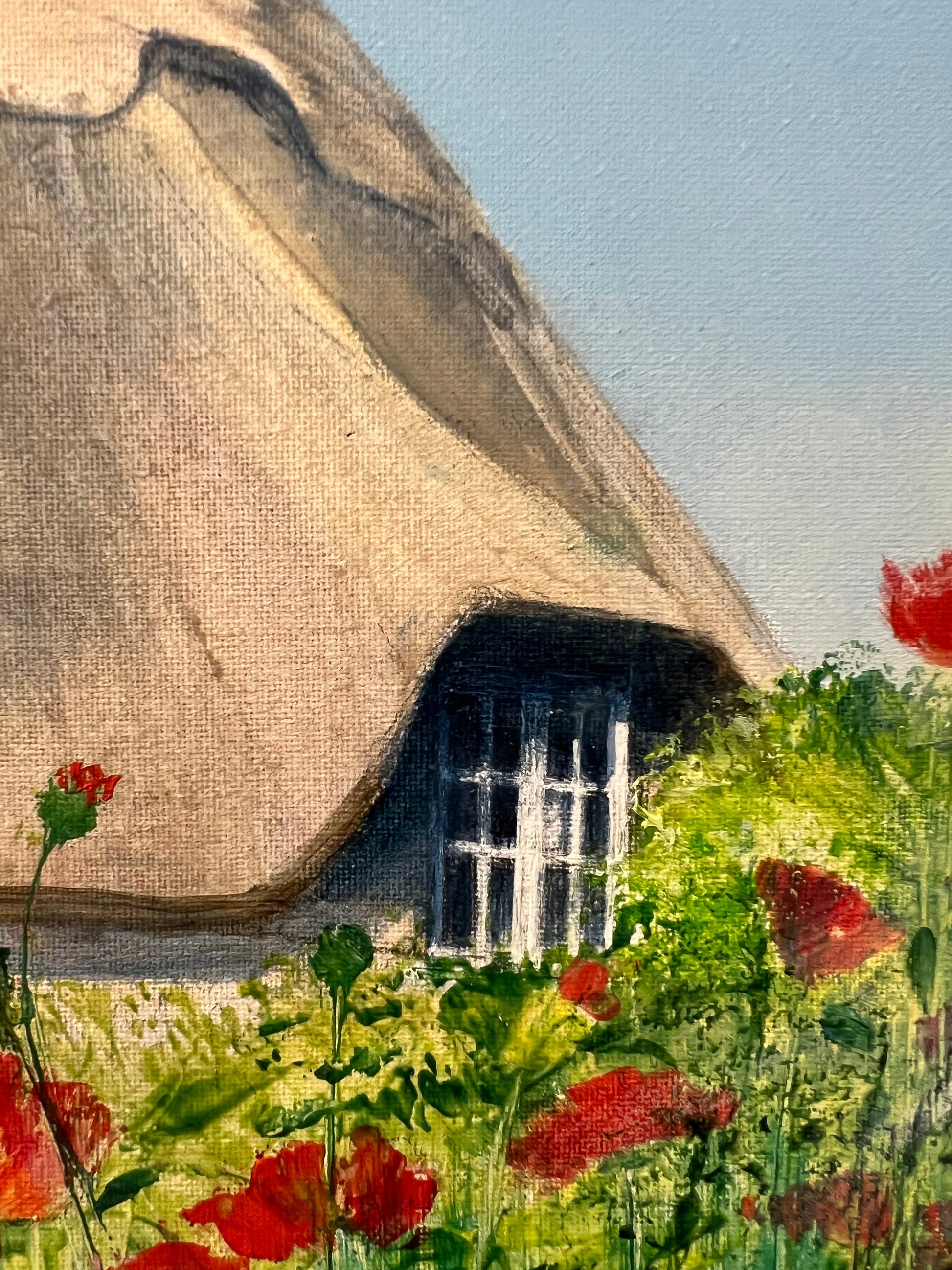 Heather Howe Poppy Cottage Original - The Acorn Gallery, Pocklington